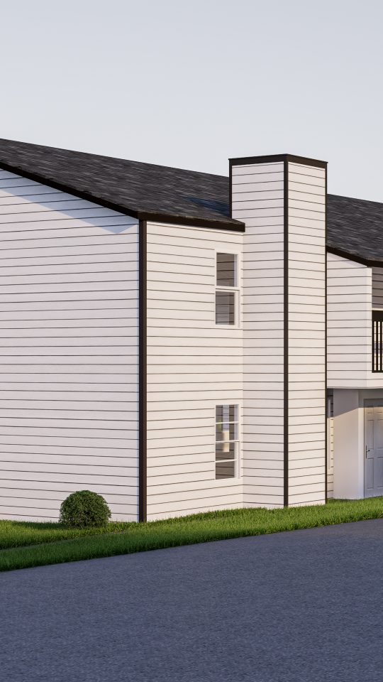 a rendering of a two story apartment building at The Creekside Apartment Homes